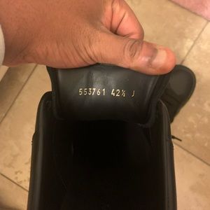 Alexander Mcqueen Black oversized platform shoe mens